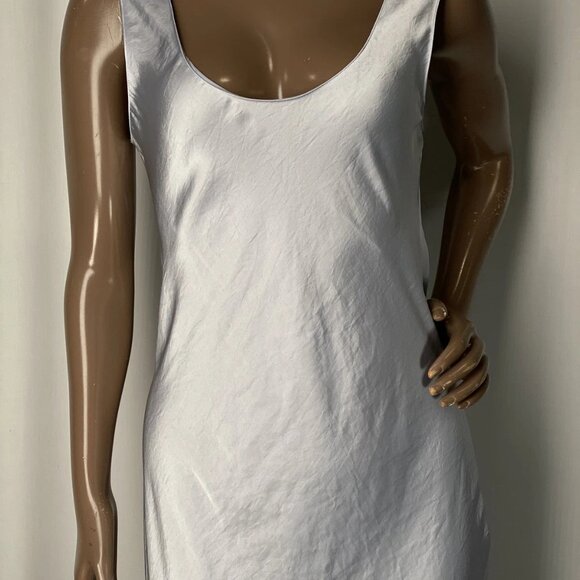 NEW THEORY Womens Maxi Dress Hydrangea Purple Size S Scoop Neck Cowl Back - Picture 6 of 10